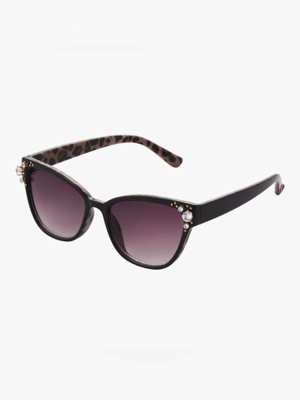 BETSEY JOHNSON CRYSTAL QUEEN CAT EYE SUNGLASSES